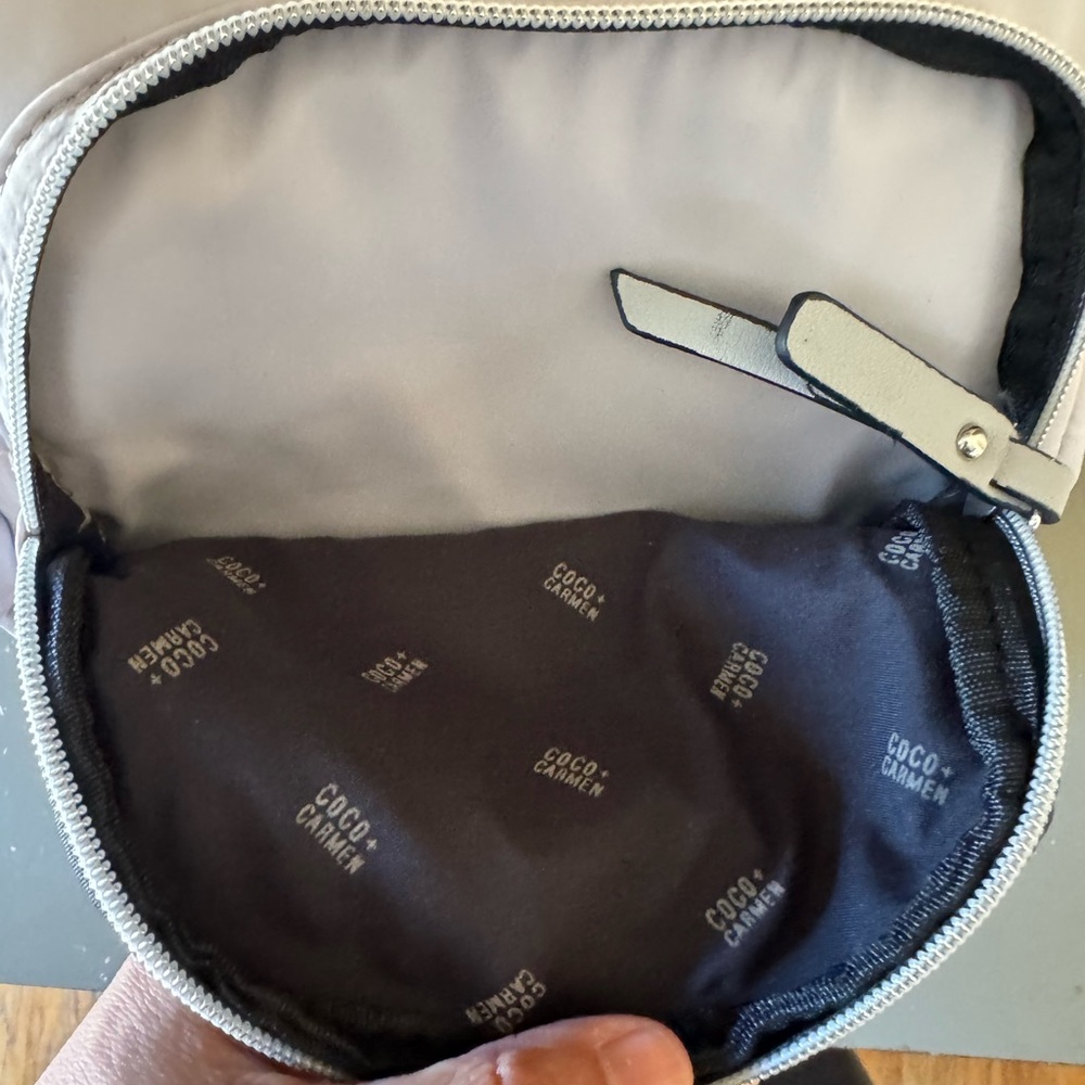 Coco + Carmen Light Gray Mini Backpack with Front Zip Pockets - Picture 8 of 9